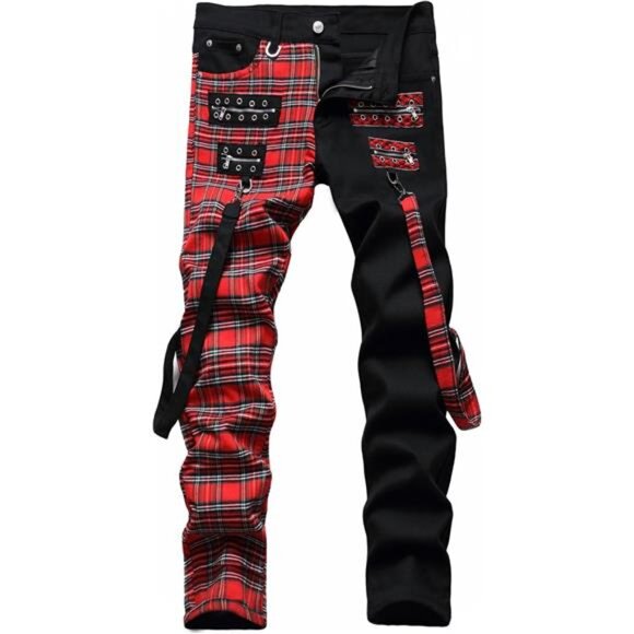 New With Tags Other - Men's Casual Stylish Straight Slim Fit Jeans Young Hiphop Skinny Denim Pants